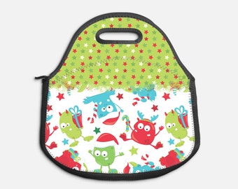 Diy Christmas Monsters 0203 Lunch Tote Print | Sublimation Design | Lunch Tote | Lunch Bag | Lunch Box Png | Digital Download ONLY