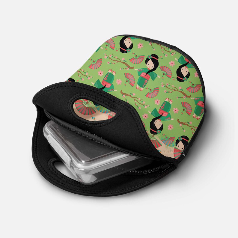 Diy Geisha Girls Lunch Tote Print | Sublimation Design | Lunch Tote Png | Lunch Bag Png | Lunch Box Png | Digital Download ONLY