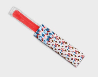 Bricolage crème glacée du 4 juillet 0308 Ice Pop Sleeve Simple Holder Print | Conception de sublimation | Téléchargement numérique UNIQUEMENT