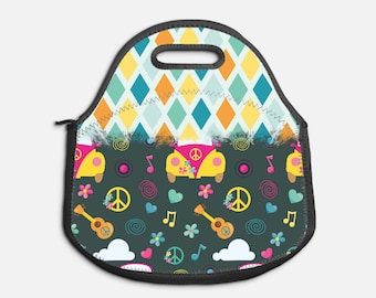 Diy Hippie Kids 0306 Lunch Tote Print | Sublimation Design | Lunch Tote | Lunch Bag | Lunch Box Png | Digital Download ONLY