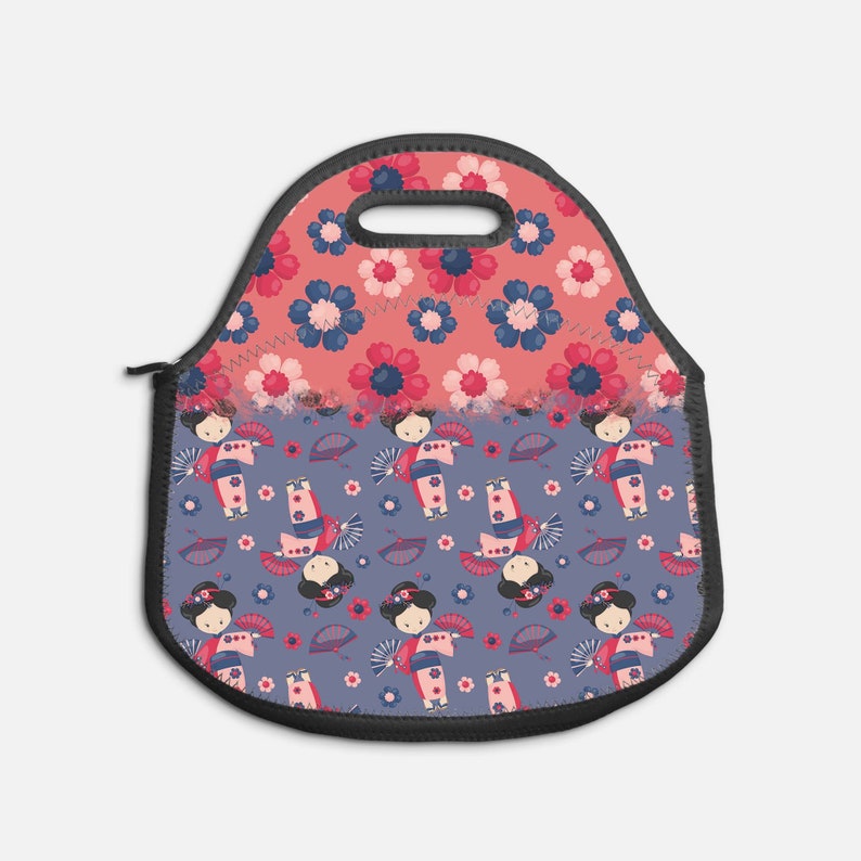 Diy Geisha Girls Lunch Tote Print | Sublimation Design | Lunch Tote Png | Lunch Bag Png | Lunch Box Png | Digital Download ONLY