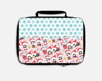 Diy Christmas Pandas 0412 Lunch Box Print | Sublimation Design | Lunch Tote | Lunch Bag | Lunch Box Png | Digital Download ONLY