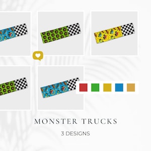 Diy Monster Trucks Ice Pop Sleeve Bundle Simple Holder Print | Sublimation Design | Digital Download ONLY