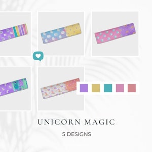 Diy Unicorn Magic Ice Pop Sleeve Bundle Simple Holder Print | Sublimation Design | Popsicle Holder | Digital Download ONLY