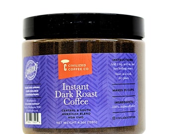 Instant Dark Roast Coffee (Central & South America) 4.5 oz