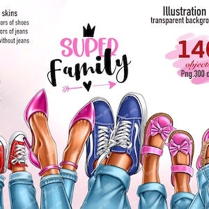 Familie Schuhe Clipart, Familie Beine png, Familie Look Clipart, Mama Dad Sohn Tochter Baby Clipart, Sneakers Clipart, Frau Clipart, Vatertag