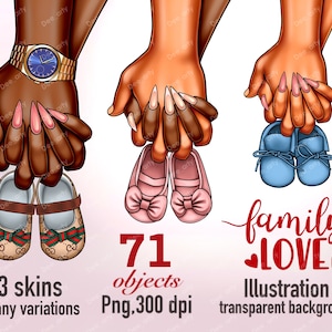Family love clipart, Baby shoes clipart, Parents love clipart, Baby clipart, Mom and dad, Family clipart, Newborn clipart, Instant Download
