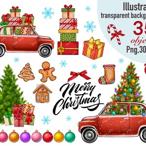 Christmas clipart, Winter clipart, New year clipart, Xmas clipart, Christmas stickers, Xmas planner clipart, Xmas elements, Planner stickers
