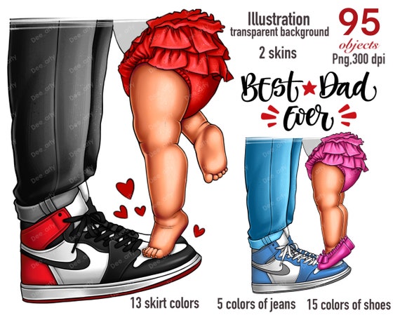Dad Daughter shoes clipart, Fathers Day clipart, Fashion man clipart, Legs Sneakers clipart, Family look clipart,High heels png,Gift for him