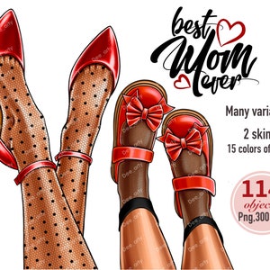 Mama Mädchen Tochter Clipart, Mode Schuhe Clipart, Glamour Beine Clipart, Muttertag Clipart, Frau Schuhe Clipart, Mädchen Füße png, Lady Boss