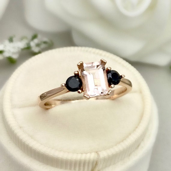 Black morganite sales ring