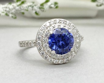 Blue Sapphire Ring - Etsy