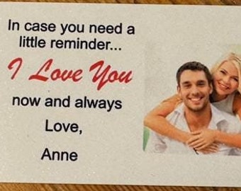I Love you sentimental wallet card