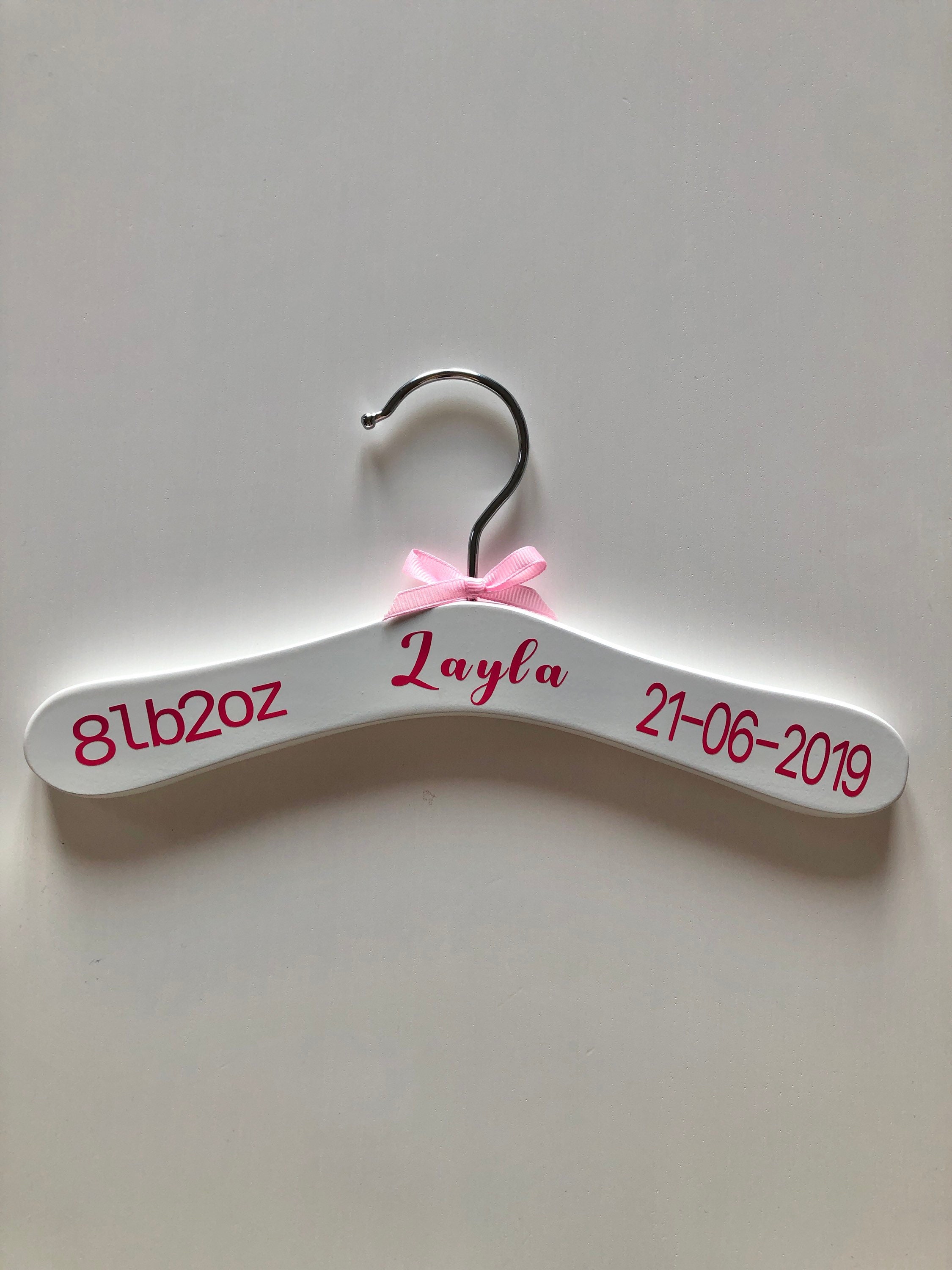 Baby Hanger Personalised Newborn Gift Baptism Gift Etsy UK