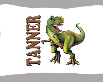 Personalized Dinosaur T-Rex Standard Pillowcase 20 x 32