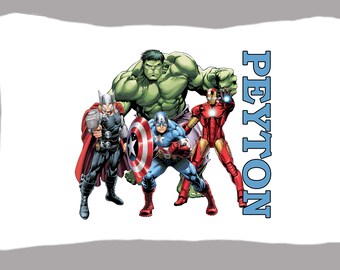 Marvel/'s Avengers Cotton Handmade Standard Twin Pillowcase