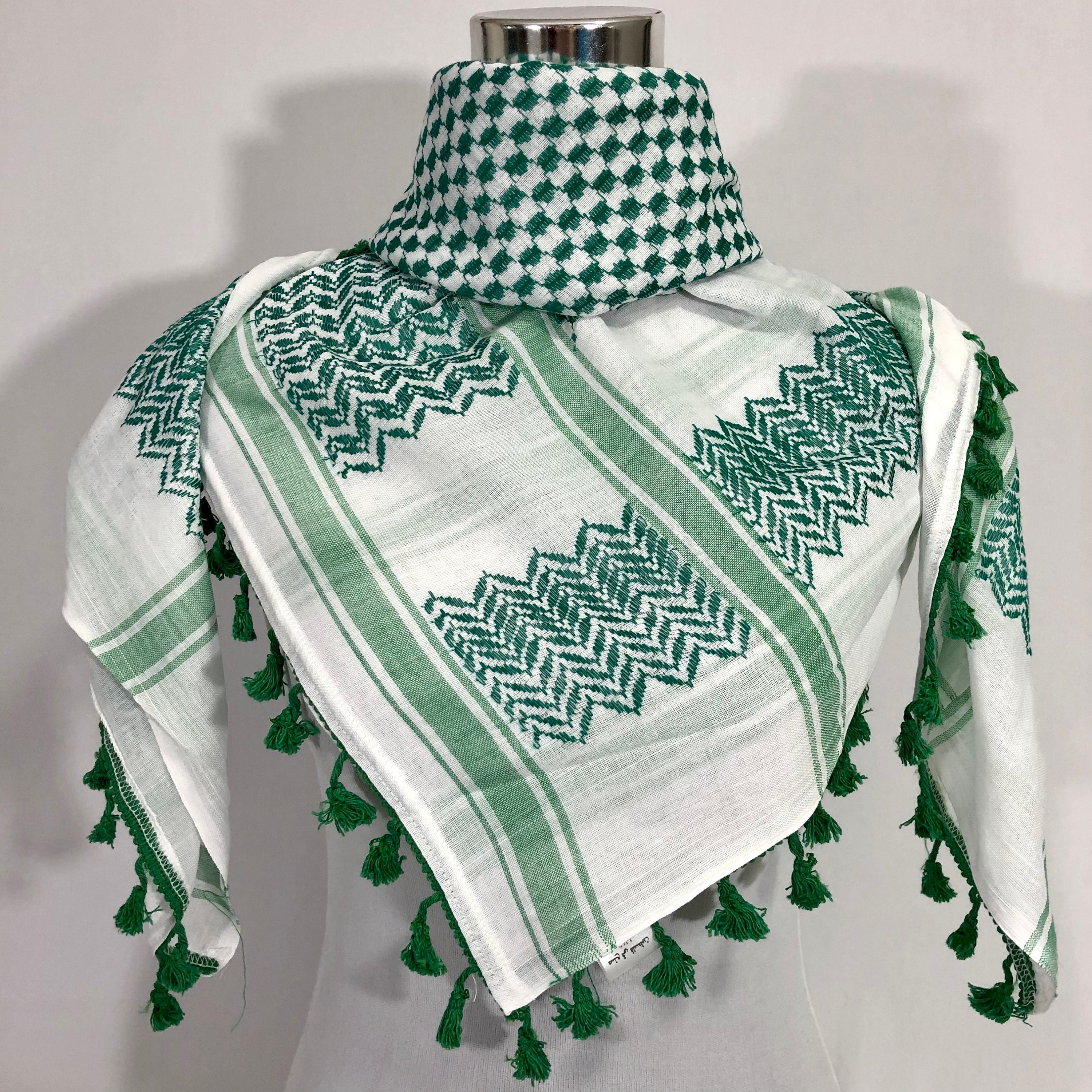 Original Palestine-Made Keffiyeh in Traditional Reversed Style