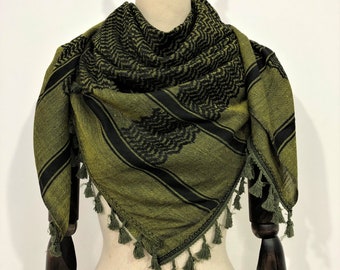 Shemagh Keffiyeh Arab Scarf Palestine Mar Saba Kufiya Arafat Hatta Original Brand 100% Cotton Unisex Scarves 47"*47" Shawl Cool Summer 2024