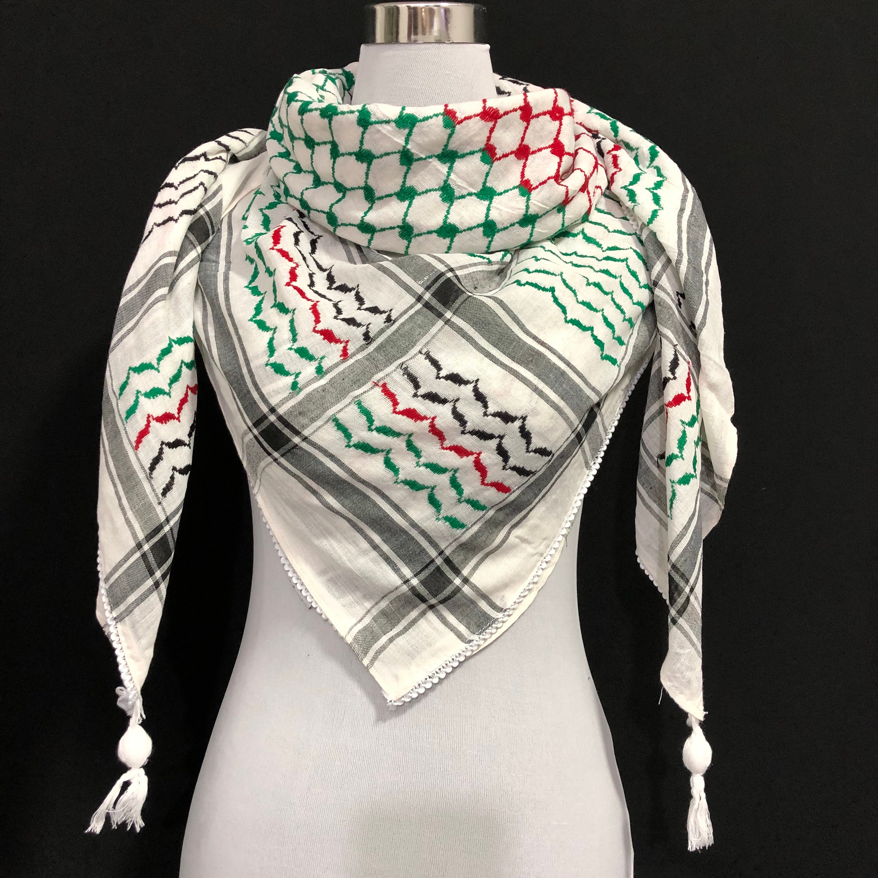 Hirbawi Shemagh Keffiyeh Arab Scarf Palestinian Kufiya Flag Etsy