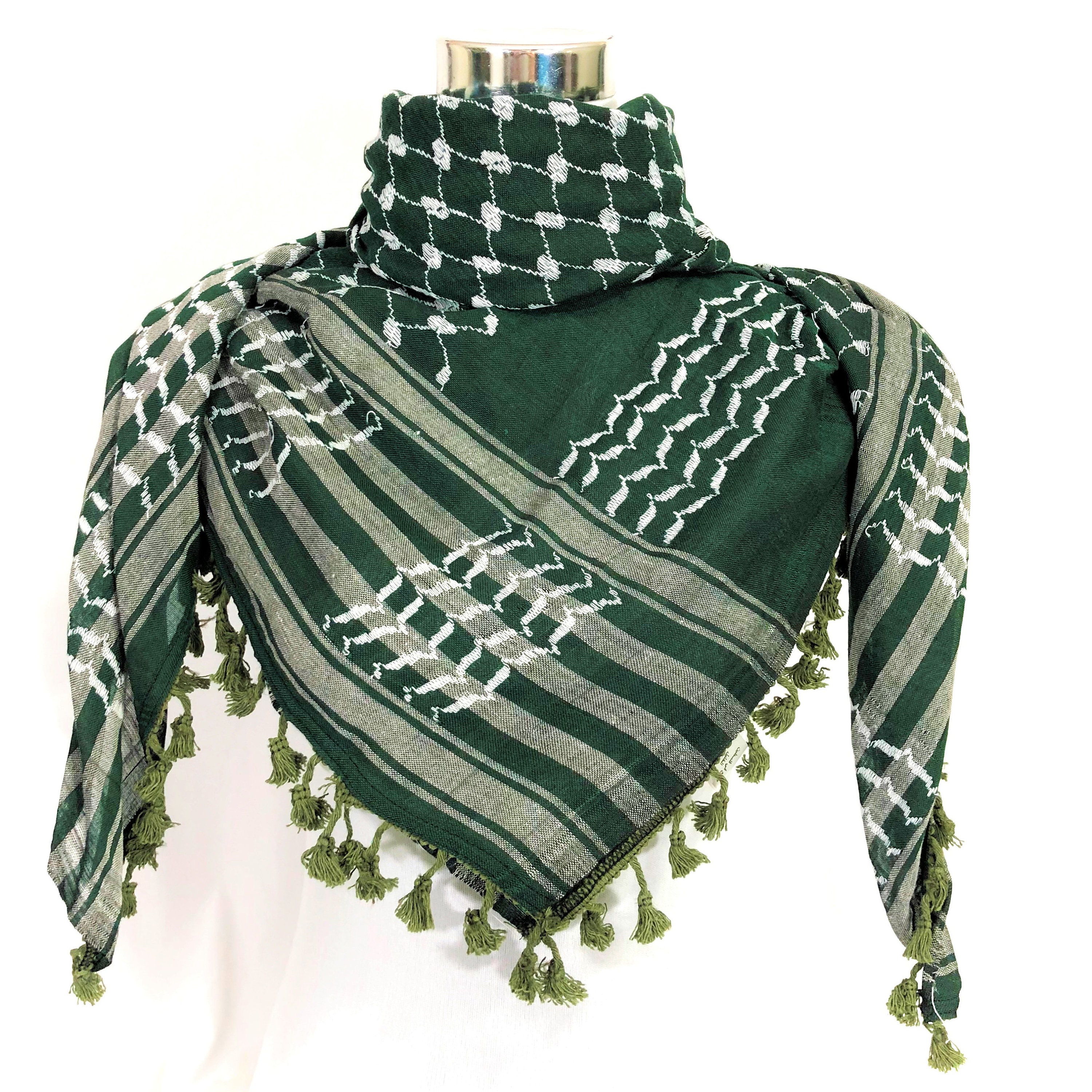 Hirbawi Shemagh Keffiyeh Arab Scarf Palestine Kufiya Arafat Hatta Original Brand 100% Cotton Unisex Scarves 47x47