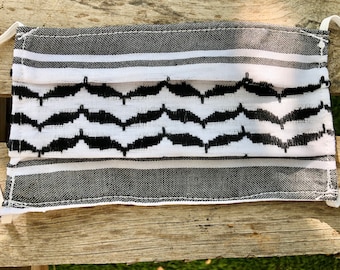 Shemagh Gesichtsmaske Keffiyeh Palestine Kufiya Weiß 100% Baumwolle Hatta Neue Mode Palästinensische Tuch Wiederverwendbare Virenschutz Unisex Masken