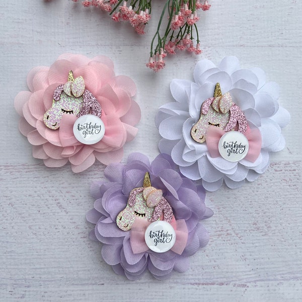 Unicorn Birthday Pin Unicorn Birthday Party Corsage Unicorn Birthday Corsage Unicorn Pin Birthday Corsage Unicorn Party Pin