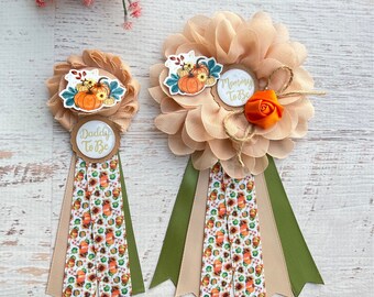 Pumpkin Baby Shower Corsage, Fall Pumpkin Baby Shower Pin, Pumpkin Baby Shower , Mommy to be Pin, Mommy To be Ribbon ,Fall Mommy Corsage