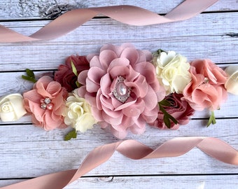 Flower belt for baby cheap shower