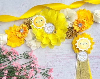 Sunshine Baby Shower Sash ,Here Comes The Sun ,Sunshine Maternity Belt ,Sunshine Maternity Sash ,Pregnancy sash ,Gender Neutral Baby Shower