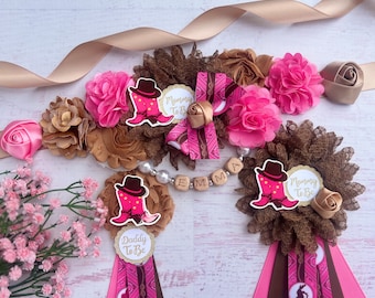 Cowgirl Baby Shower Sash Cowgirl Maternity Sash Belt Country Western Baby Shower Girl Pregnancy Sash Cowgirl Sash For Mommy Cowgirl Belt