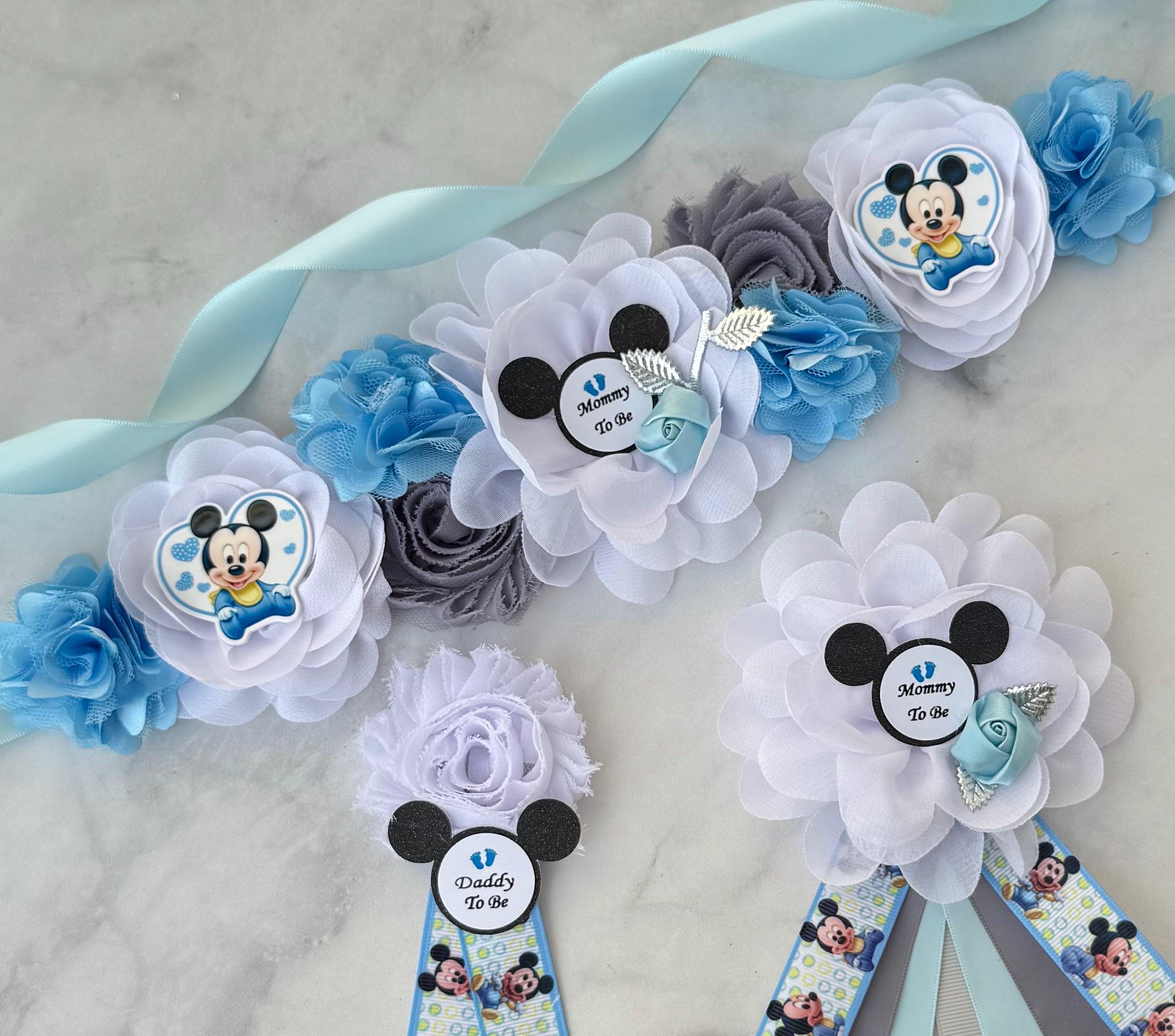 Baby Mickey Baby Shower Sash , Baby Mickey Maternity Sash 