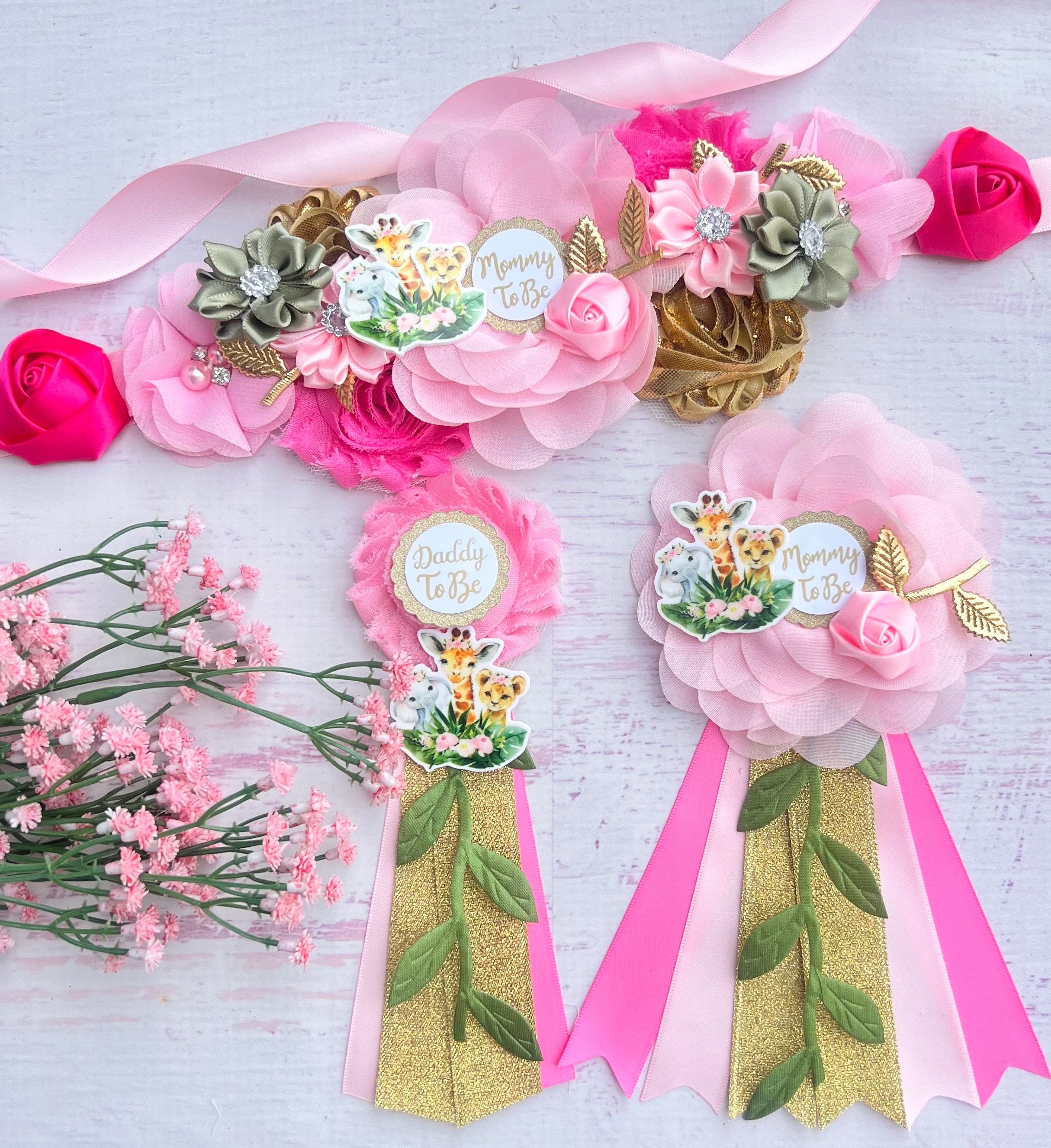 Maternity sash Safary set 60 Safari Maternity Sash Safari Baby Shower Sash Jungle  main image 3