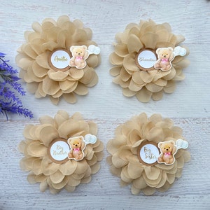 Teddy Bear Baby Shower Corsage, Oso de peluche Family Pin Teddy Bear Baby Shower Pin Mommy Pin Baby Shower Girl