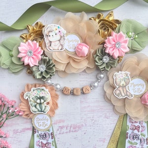Woodland Baby Shower Maternidad Sash Woodland Baby Shower Pines Forest Baby Shower Woodland Baby Shower Chica Woodland Cinturón de maternidad Mamá para ser