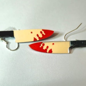 Knife earrings