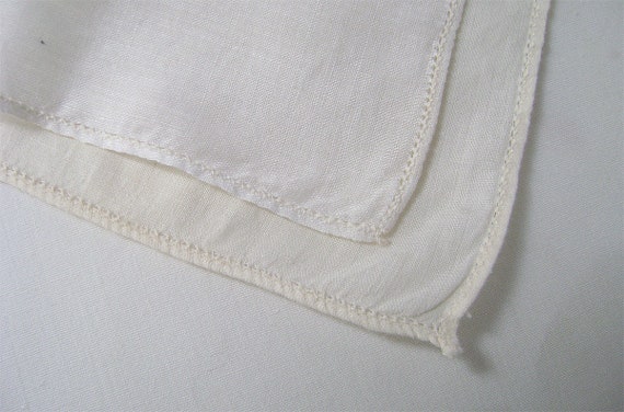 3 Vintage  Initial E K Handkerchiefs Hand Embroid… - image 4