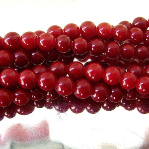 Vintage Dark Red Carnelian Necklace Natural Gemstone 3 Strand Choker image 3