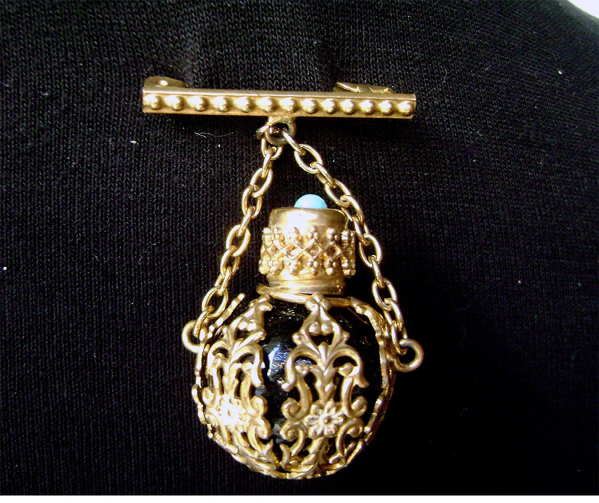 Perfume on sale bottle brooch
