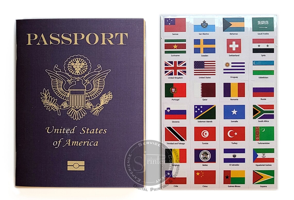 Play Passports for Kids Fake Passport Notebooks W/travel Etsy
