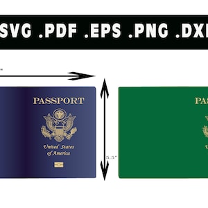 Printable Pretend US Passport With Stamps Visas and World Flags, USA ...
