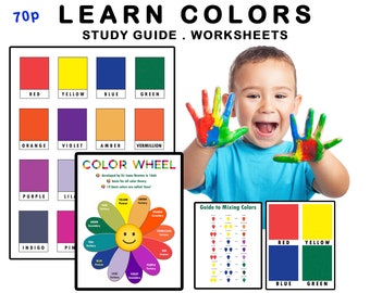 Color Sorting Busy Book – Learning Colors, Preschool Worksheets (PDF)
