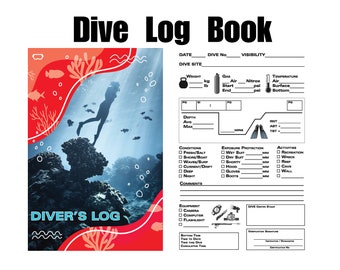Scuba Diving Log Book: Dive Journal for 100 Dives