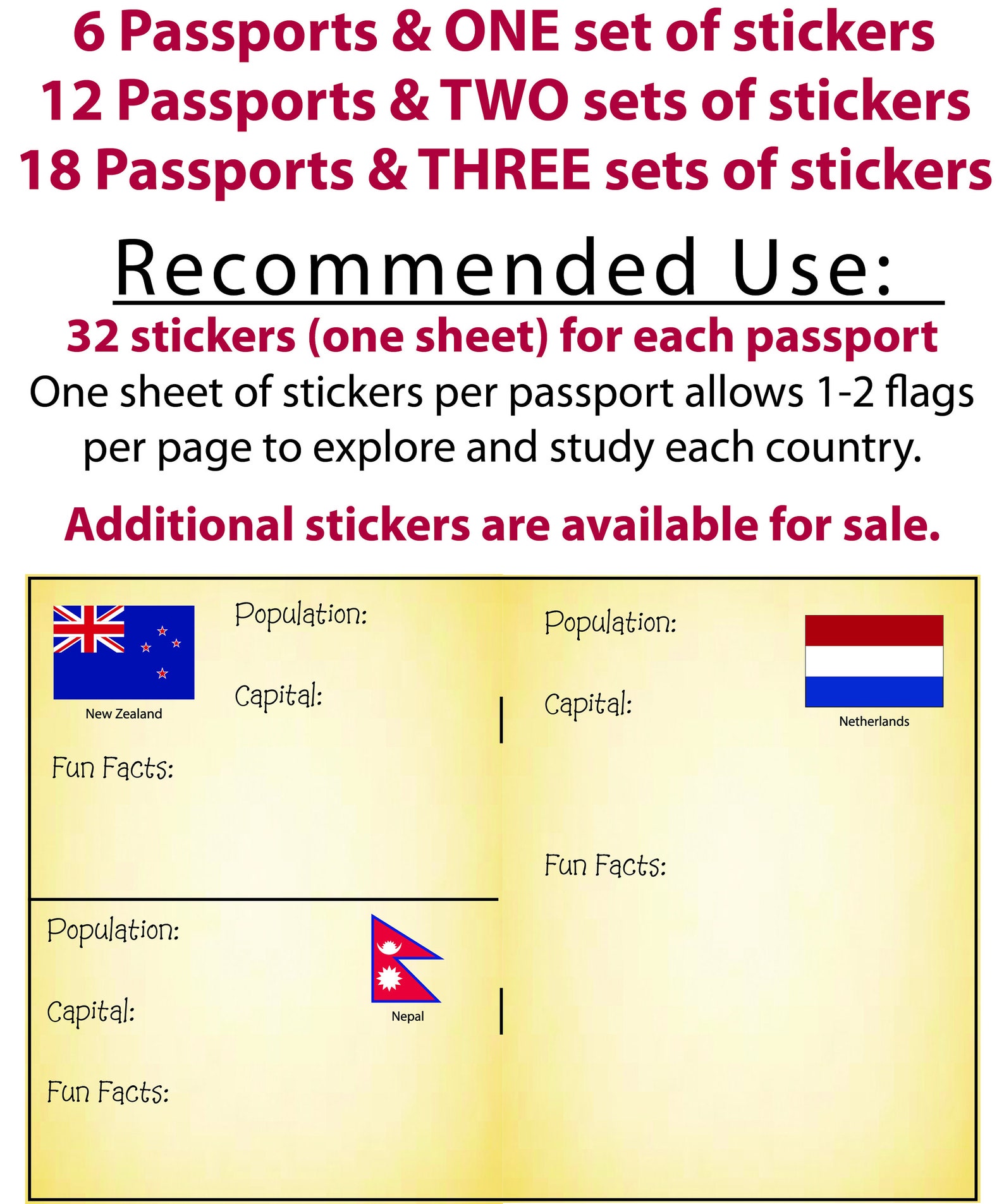 Play Passports for Kids Fake Passport Notebooks W/travel Etsy UK