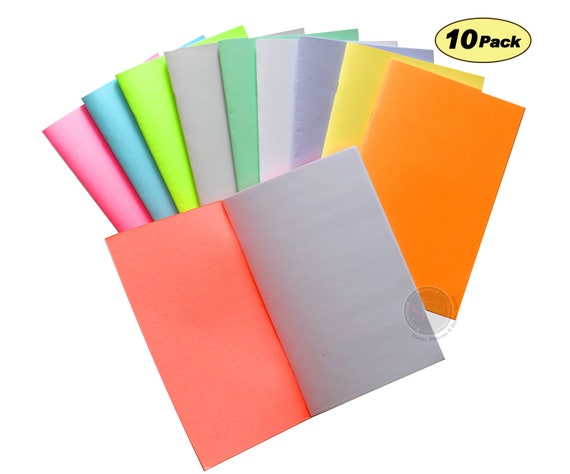 Colorful Blank Notebooks: Homeschool Sketchbooks, Journals (10-Pack)