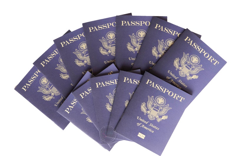 Play Passports for Kids Fake Passport Notebooks W/travel Etsy