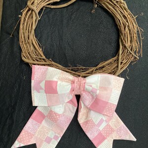 Large Patchwork Quilted Bow