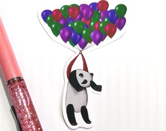 Panda Sticker, Panda Laptop Sticker, Panda Cute Stickers, Balloons Stickers, Cute Stationery, Cute Sticker Pack, Kids Sticker, Children