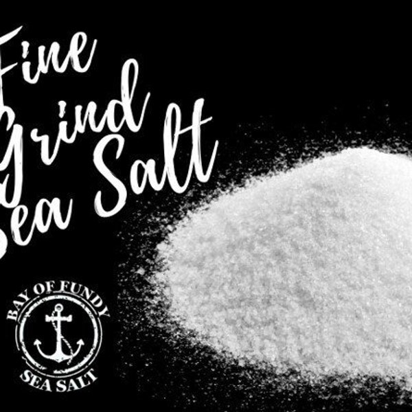 Fine Grind Sea Salt, 1 oz, Bay of Fundy Sea Salt Co. Gourmet Sea Salts