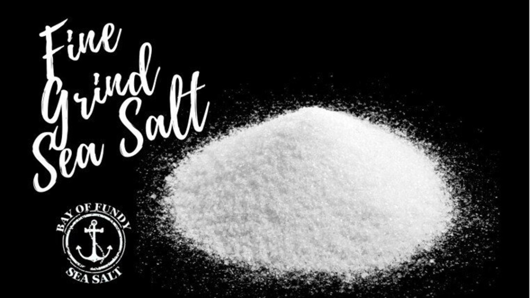 Fine Grind Sea Salt 1 Oz Bay of Fundy Sea Salt Co. Gourmet Etsy