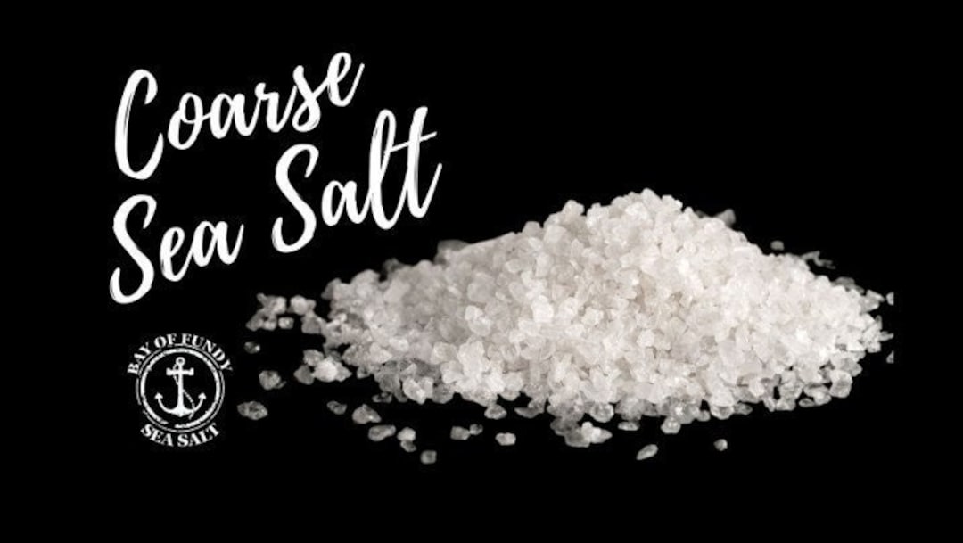 Bay Salt Coarse Sea Salt, 1 Oz, Bay of Fundy Sea Salt Co. Gourmet Sea Salt ...